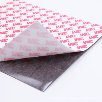 Folha de ímã de borracha flexível fino personalizada com fita adesiva